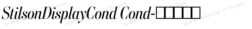 StilsonDisplayCond Cond字体转换